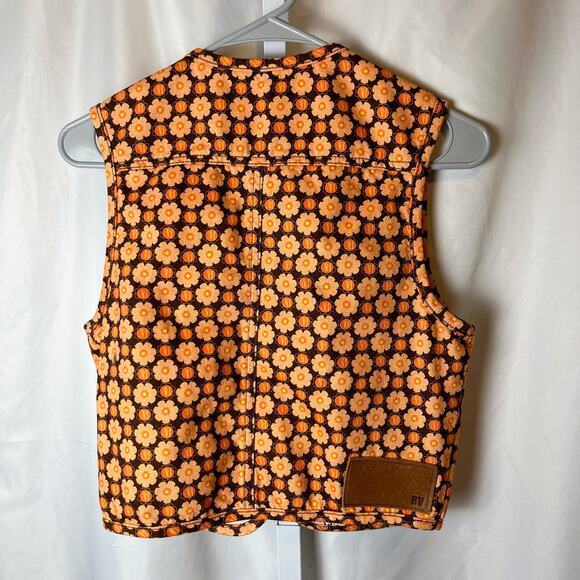 ASOS Reclaimed Vintage 70s Floral Matching Set Vest & Pants Women’s US 2 Retro - Picture 5 of 10